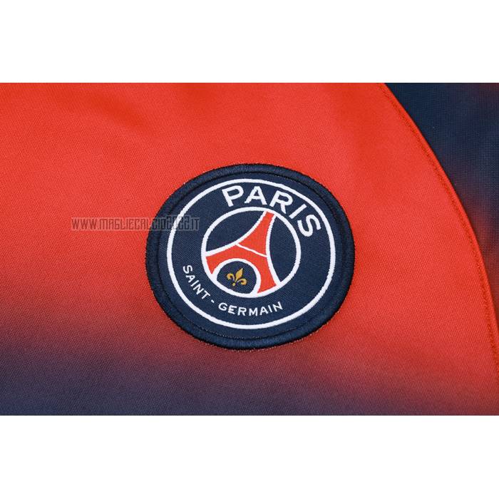 Tuta da Track de Felpa del Paris Saint-Germain 2023-2024 Rosso y Blu